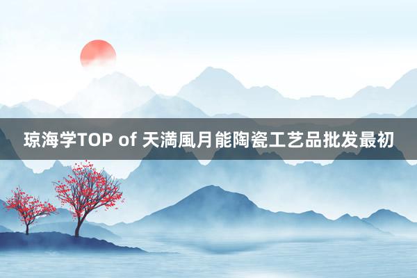 琼海学TOP of 天満風月能陶瓷工艺品批发最初